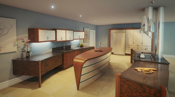 Kitchen Renovation Toronto-Innovative Curved Kitchen Renovation Toronto-Innovative Curved