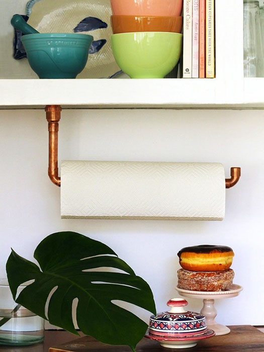 Kitchen Renovation Toronto-paper towel holder-copper pipe Kitchen Renovation Toronto-paper towel holder-copper pipe