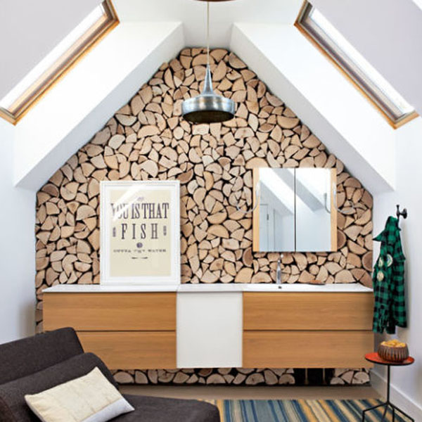 Bathroom Renovation Toronto-From boring to rustic accent wallafter