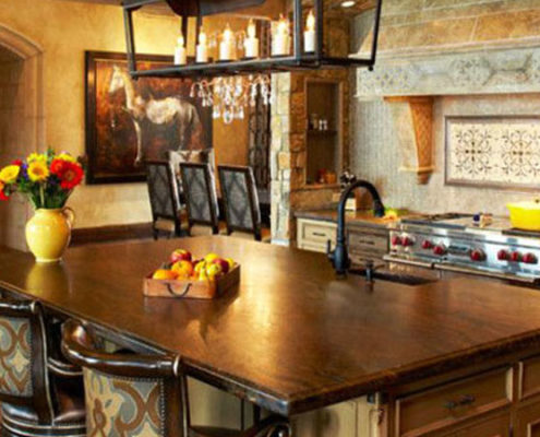 Kitchen-Renovation-Toronto-unique-french-country-lighting-over-dining-table